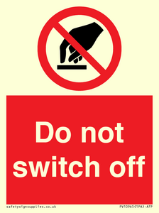 Do not switch off 